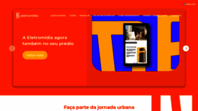 What Eletromidia.com.br website looked like in 2021 (2 years ago)