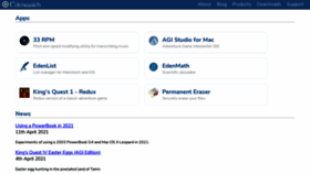 What Edenwaith.com website looked like in 2021 (4 years ago)