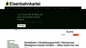 What Eisenbahnkartei.de website looked like in 2021 (2 years ago)