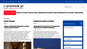 What E-prawnik.pl website looked like in 2021 (4 years ago)