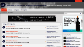 What E-cigarette-forum.com website looked like in 2021 (2 years ago)