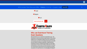 What Exams4sure.com website looked like in 2021 (2 years ago)