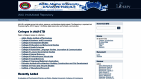 What Etd.aau.edu.et website looked like in 2021 (2 years ago)