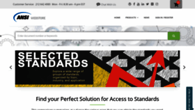 What E-standards.org website looked like in 2021 (2 years ago)