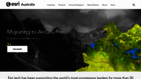 What Esriaustralia.com.au website looked like in 2021 (4 years ago)