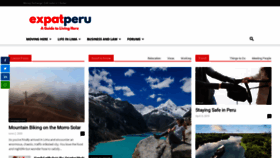 What Expatperu.com website looked like in 2021 (2 years ago)