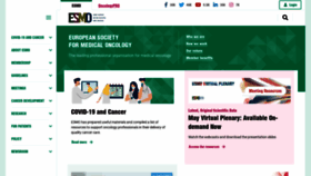 What Esmo.org website looked like in 2021 (2 years ago)