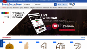 What Eventdecordirect.com website looked like in 2021 (2 years ago)