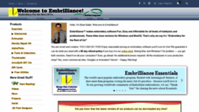 What Embrilliance.com website looked like in 2021 (2 years ago)
