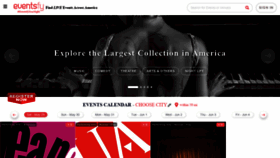 What Eventsfy.com website looked like in 2021 (4 years ago)