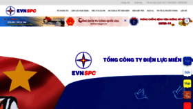 What Evnspc.vn website looked like in 2021 (2 years ago)