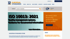 What En-standard.eu website looked like in 2021 (2 years ago)