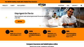 What Etiqa.com.my website looked like in 2021 (2 years ago)