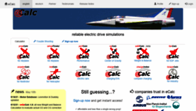 What Ecalc.ch website looked like in 2021 (2 years ago)