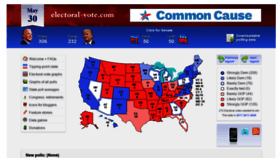 What Electoral-vote.com website looked like in 2021 (2 years ago)