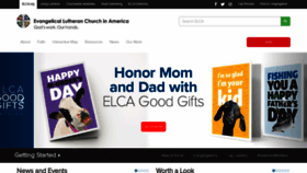 What Elca.org website looked like in 2021 (2 years ago)