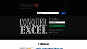 What Exceljet.net website looked like in 2021 (4 years ago)