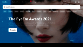 What Eyeem.com website looked like in 2021 (2 years ago)