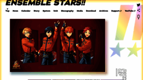 What Ensemble-stars.jp website looked like in 2021 (2 years ago)