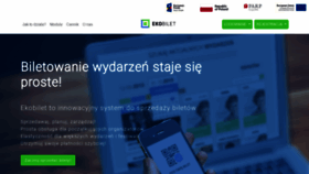 What Ekobilet.pl website looked like in 2021 (2 years ago)
