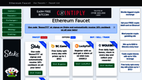 What Ethereum-faucet.org website looked like in 2021 (2 years ago)