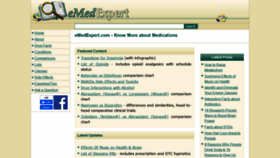 What Emedexpert.com website looked like in 2021 (2 years ago)