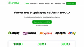 What Eprolo.com website looked like in 2021 (2 years ago)