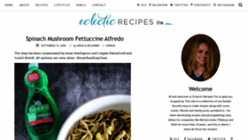 What Eclecticrecipes.com website looked like in 2021 (2 years ago)