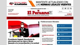 What Elperuano.pe website looked like in 2021 (2 years ago)