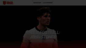 What Englandfootball.com website looked like in 2021 (2 years ago)