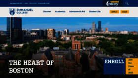 What Emmanuel.edu website looked like in 2021 (2 years ago)