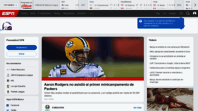 What Espn.com.mx website looked like in 2021 (2 years ago)