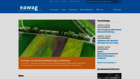 What Eawag.ch website looked like in 2021 (2 years ago)