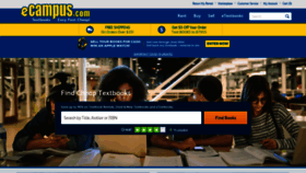 What Ecampus.com website looked like in 2021 (2 years ago)