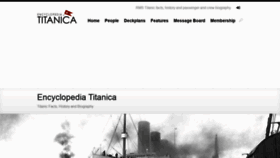 What Encyclopedia-titanica.org website looked like in 2021 (2 years ago)