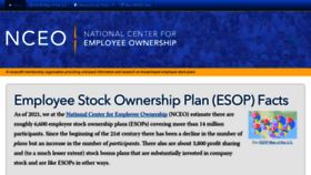 What Esop.org website looked like in 2021 (2 years ago)