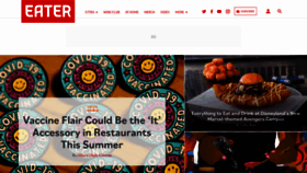 What Eater.com website looked like in 2021 (2 years ago)