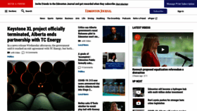 What Edmontonjournal.com website looked like in 2021 (2 years ago)
