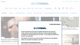 What Euronews.com website looked like in 2021 (2 years ago)