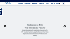 What Etsi.org website looked like in 2021 (2 years ago)