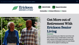What Ericksonseniorliving.com website looked like in 2021 (2 years ago)