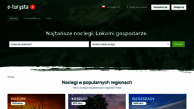 What E-turysta.pl website looked like in 2021 (2 years ago)