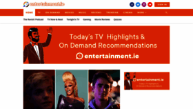 What Entertainment.ie website looked like in 2021 (2 years ago)