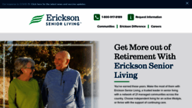 What Ericksonliving.com website looked like in 2021 (2 years ago)