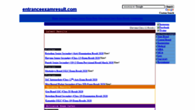What Entranceexamresult.com website looked like in 2021 (2 years ago)