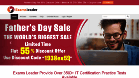 What Examsleader.com website looked like in 2021 (4 years ago)