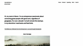 What Escapingthe9to5.com website looked like in 2021 (2 years ago)