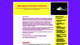 What Egeszsegugy.hupont.hu website looked like in 2021 (2 years ago)
