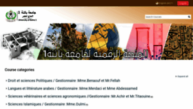 What Ead.univ-batna.dz website looked like in 2021 (2 years ago)