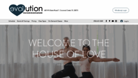 What Evolutionyogaandfitness.com website looked like in 2021 (2 years ago)